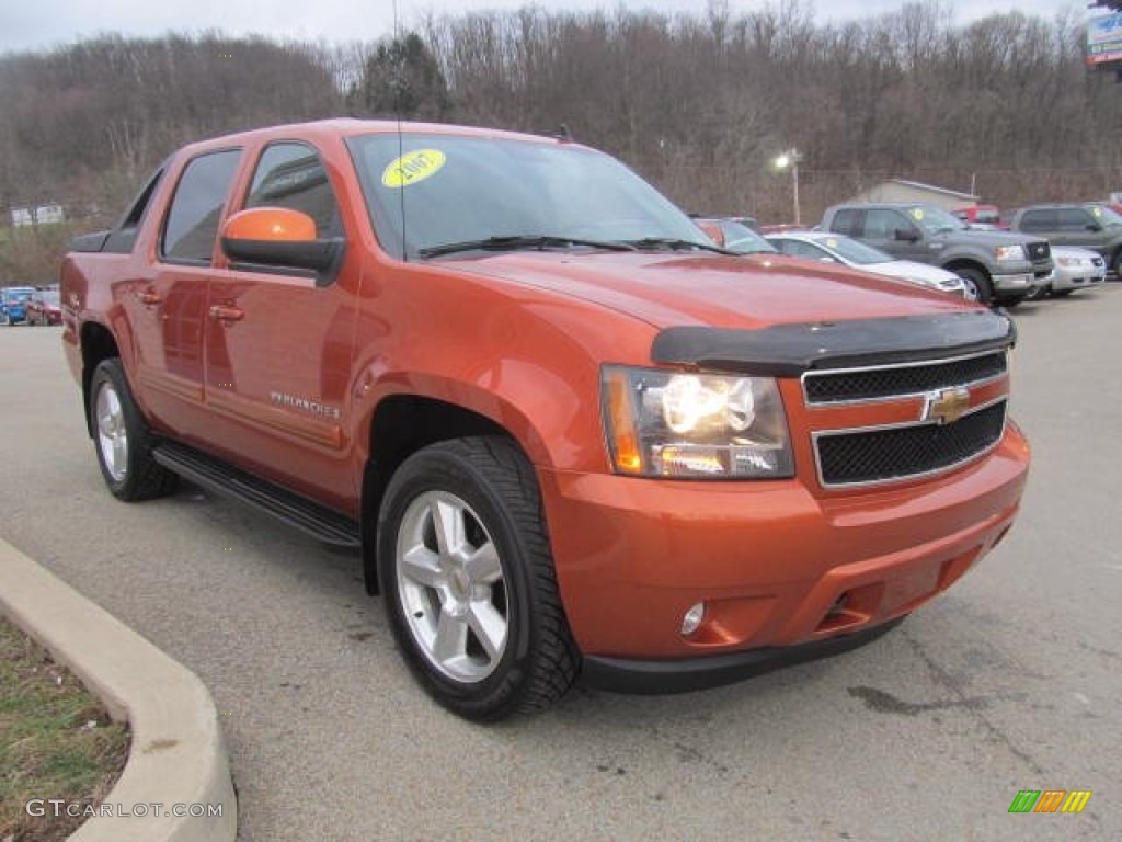 2007 Avalanche LT 4WD - Sunburst Orange Metallic / Ebony photo #5