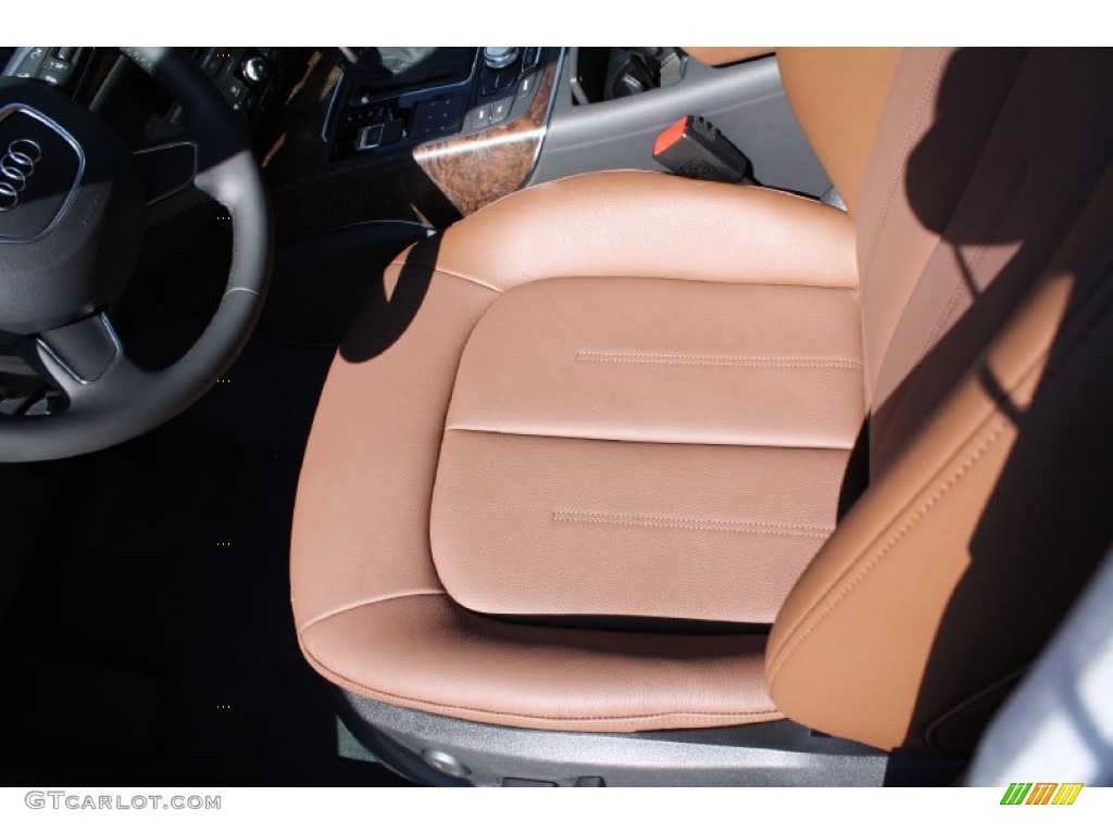 Nougat Brown Interior 2013 Audi A6 2.0T Sedan Photo #78341713
