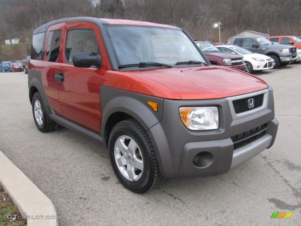 Sunset Orange Pearl 2005 Honda Element EX AWD Exterior Photo #78341796