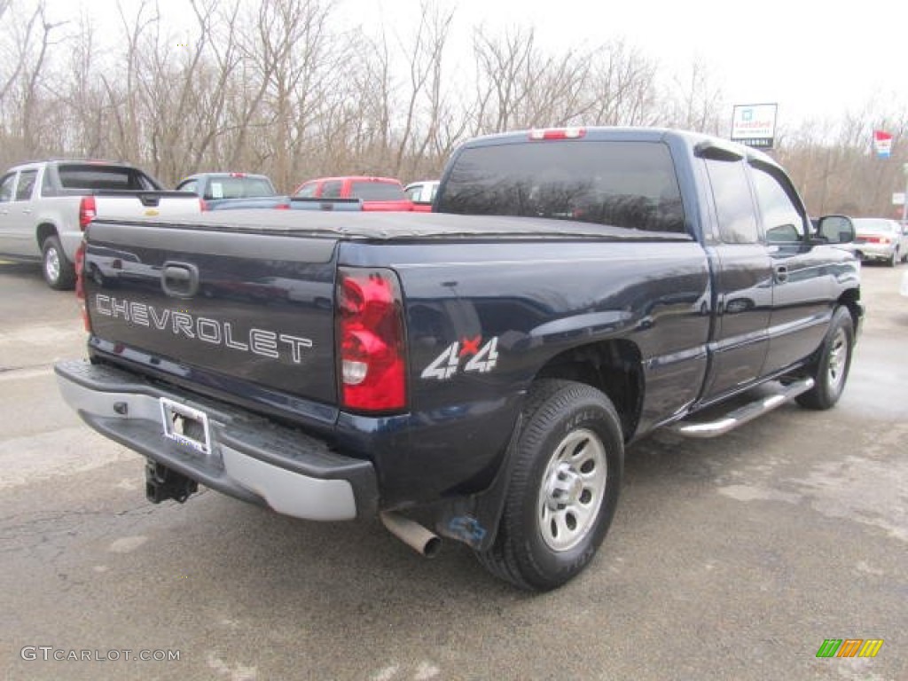 2005 Silverado 1500 Extended Cab 4x4 - Dark Blue Metallic / Dark Charcoal photo #7