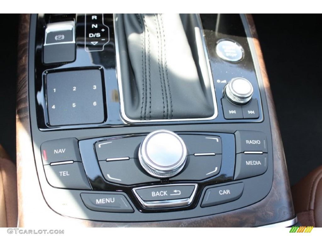 2013 A6 2.0T Sedan - Phantom Black Pearl Effect / Nougat Brown photo #25