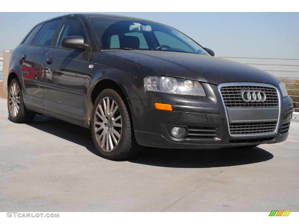 2007 A3 2.0T - Lava Grey Pearl Effect / Black photo #1