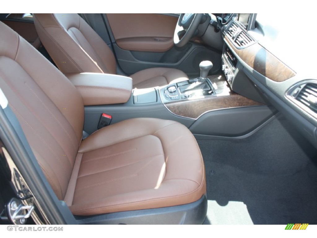 Nougat Brown Interior 2013 Audi A6 2.0T Sedan Photo #78342172