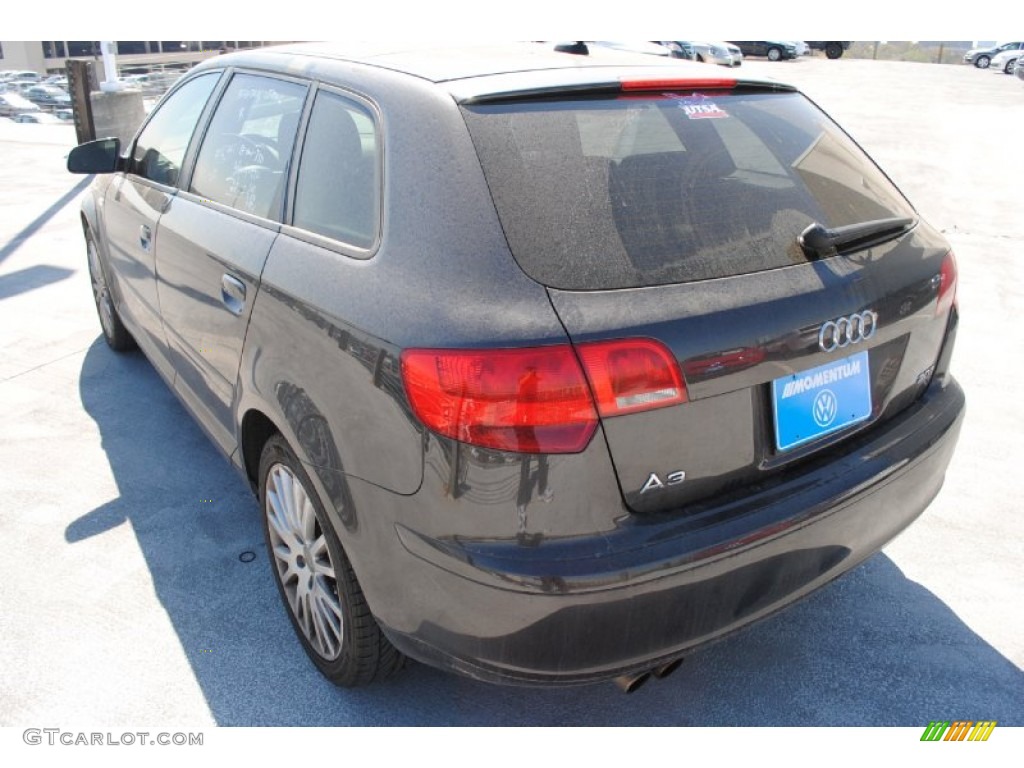 2007 A3 2.0T - Lava Grey Pearl Effect / Black photo #5