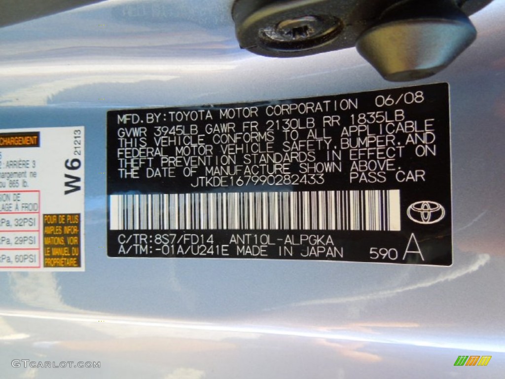 2009 tC Color Code 8S7 for Wave Line Pearl Photo #78342454