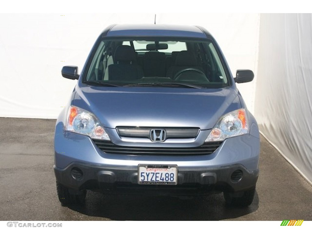 2007 CR-V LX - Glacier Blue Metallic / Gray photo #7