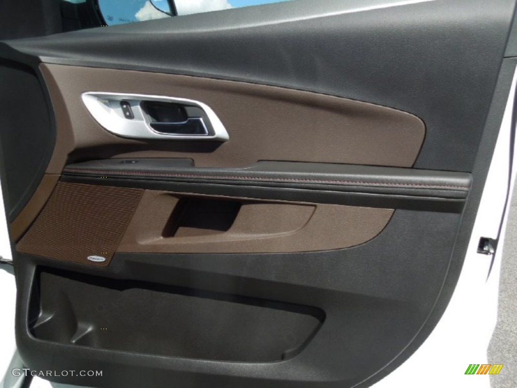 2013 Chevrolet Equinox LT Brownstone/Jet Black Door Panel Photo #78343746