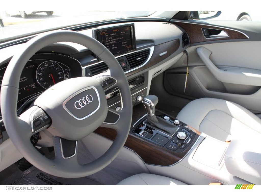 2013 Audi A6 2.0T quattro Sedan Titanium Gray Dashboard Photo #78343761