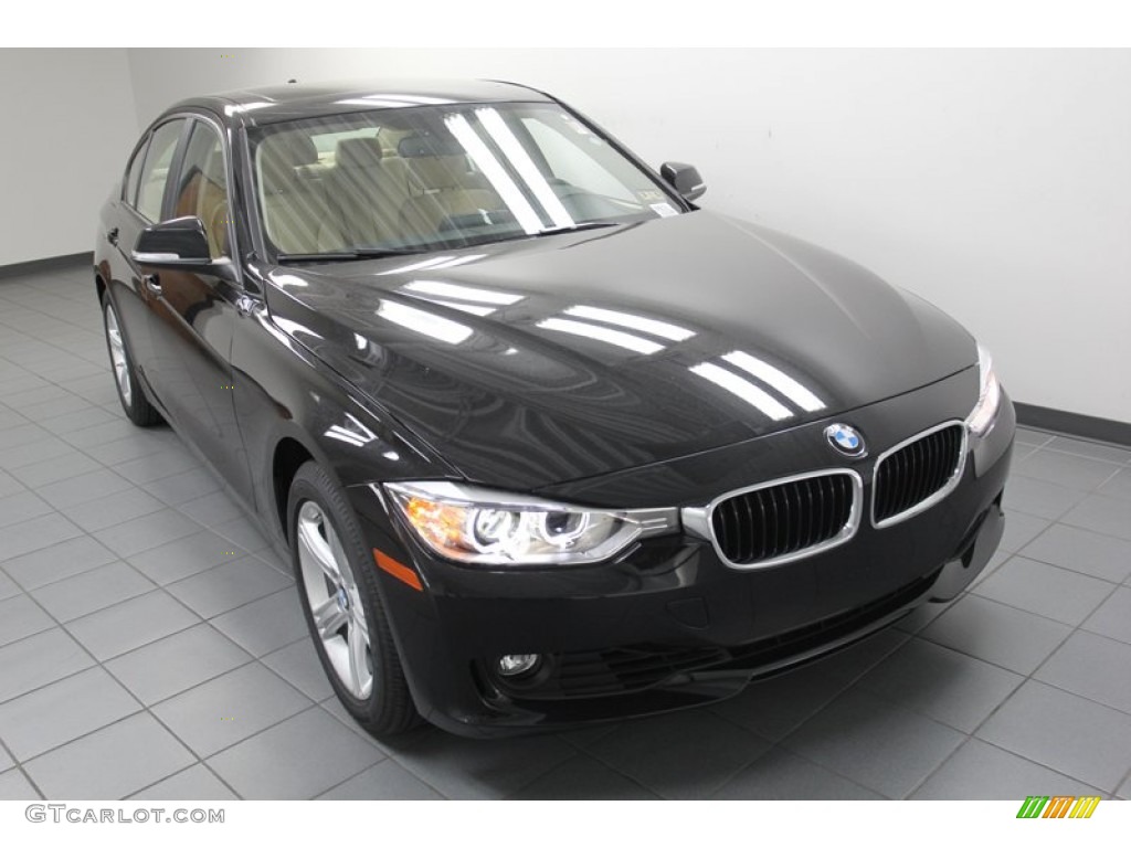 2013 3 Series 328i Sedan - Black Sapphire Metallic / Venetian Beige photo #5