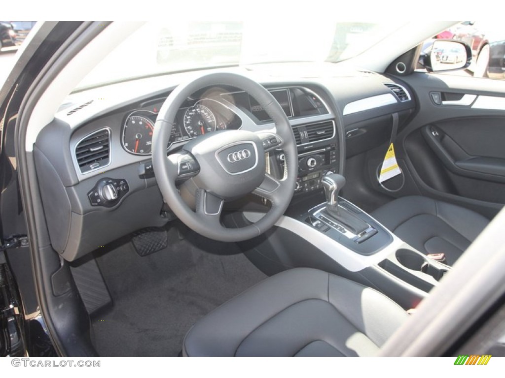 Black Interior 2013 Audi A4 2.0T quattro Sedan Photo #78345768