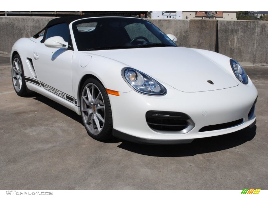 Carrara White 2011 Porsche Boxster Spyder Exterior Photo #78345810
