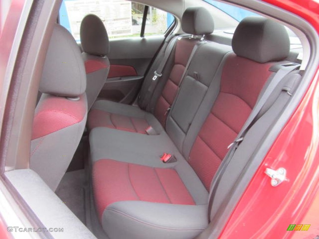 Jet Black Sport Red Interior 2013 Chevrolet Cruze Lt Rs