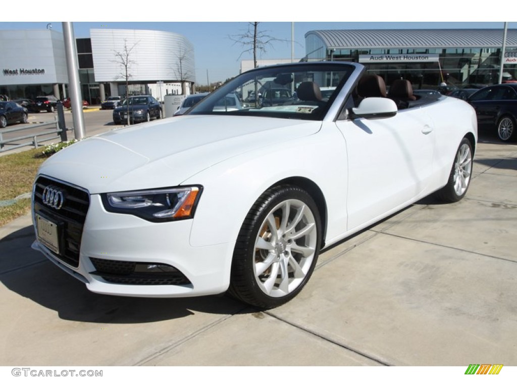 Ibis White 2013 Audi A5 2.0T Cabriolet Exterior Photo #78348429