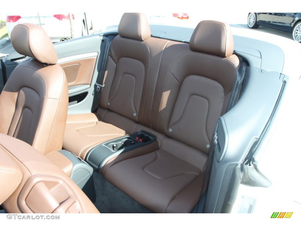 Chestnut Brown Interior 2013 Audi A5 2.0T Cabriolet Photo #78348657