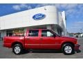 Dark Cherry Red Metallic 2001 Chevrolet S10 LS Crew Cab 4x4 Exterior