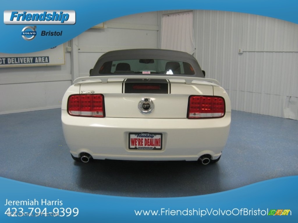 2008 Mustang GT Premium Convertible - Performance White / Light Graphite photo #7