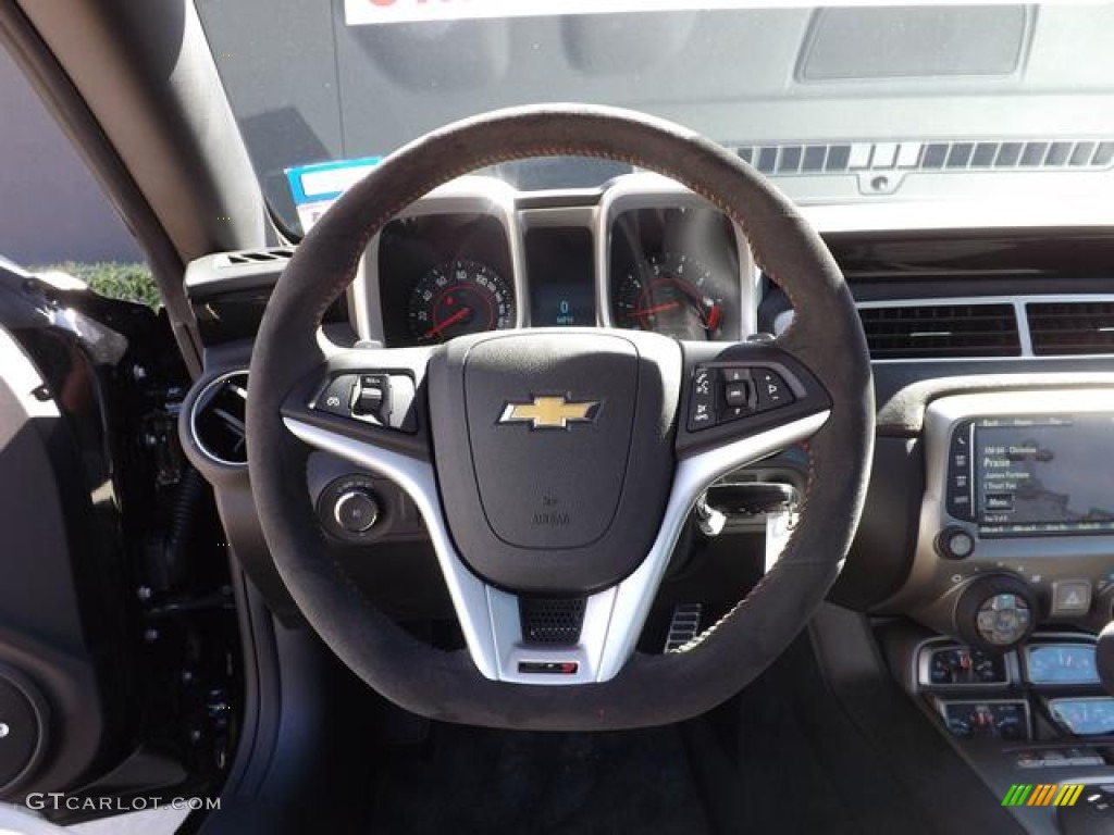 2013 Chevrolet Camaro ZL1 Black Steering Wheel Photo #78349062