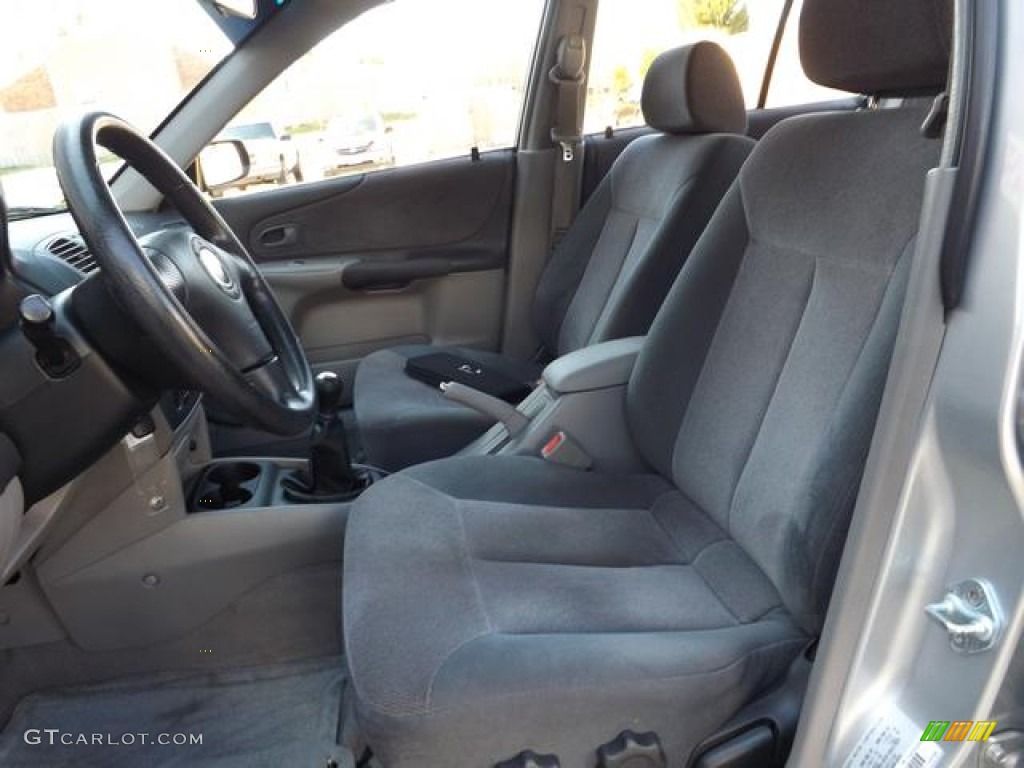 2003 Protege LX - Sunlight Silver Metallic / Off Black photo #28