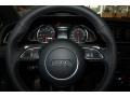2013 Audi RS 5 Black Fine Nappa Leather/Black Alcantara Inserts Interior Steering Wheel Photo