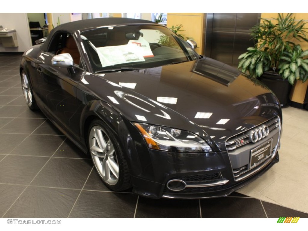 2013 TT S 2.0T quattro Roadster - Oolong Gray Metallic / Madras Brown Baseball Optic Leather photo #1