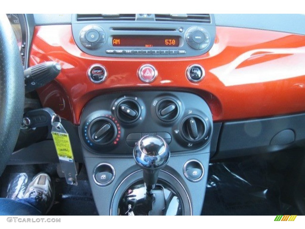 2012 Fiat 500 Sport Controls Photo #78350796
