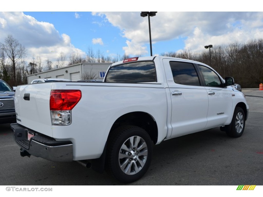 2013 Tundra Platinum CrewMax - Super White / Black photo #5