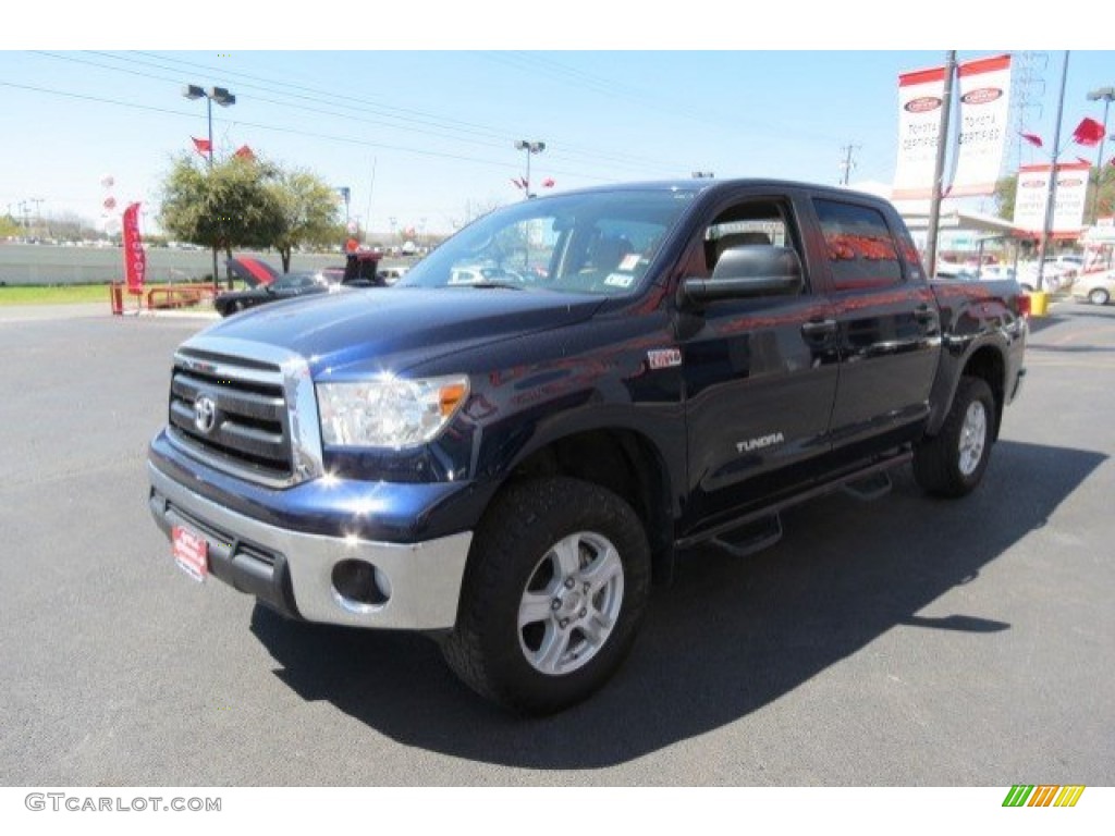 2010 Tundra CrewMax 4x4 - Nautical Blue Metallic / Graphite Gray photo #3