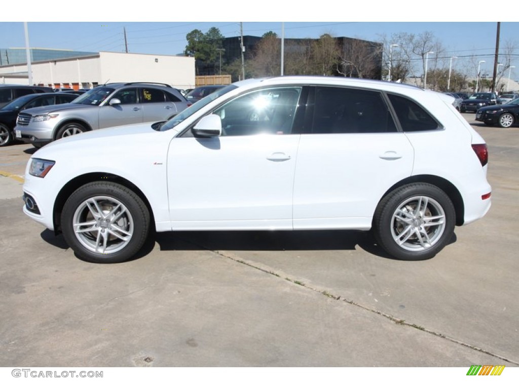 2013 Q5 3.0 TFSI quattro - Glacier White Metallic / Pistachio Beige photo #4