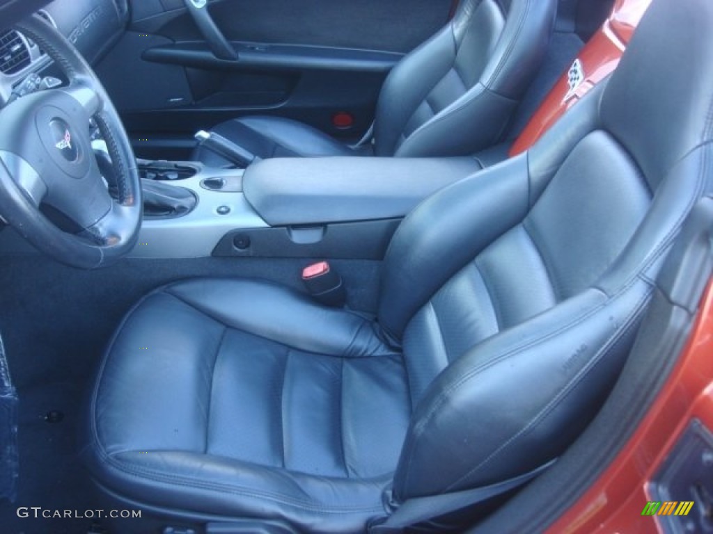 Ebony Black Interior 2006 Chevrolet Corvette Convertible Photo #78353221