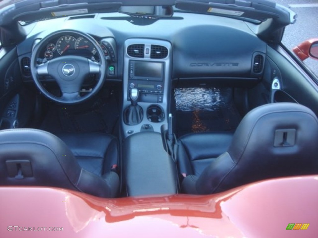 2006 Chevrolet Corvette Convertible Ebony Black Dashboard Photo #78353242