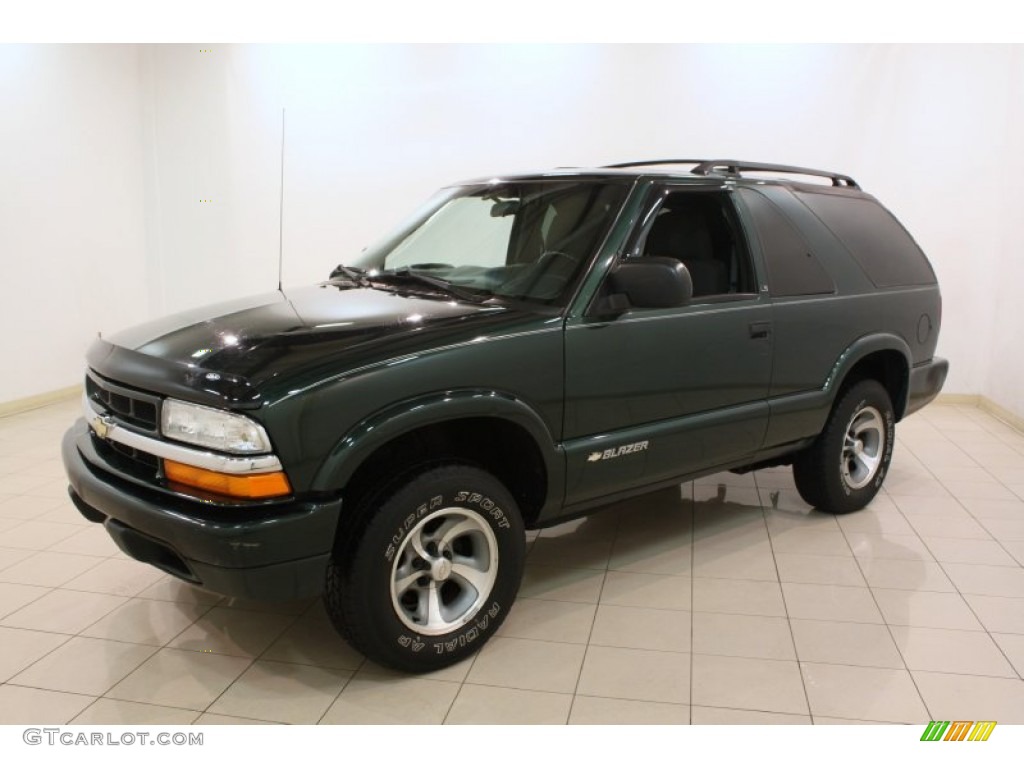 Dark Green Metallic 2003 Chevrolet Blazer LS Exterior Photo #78353319
