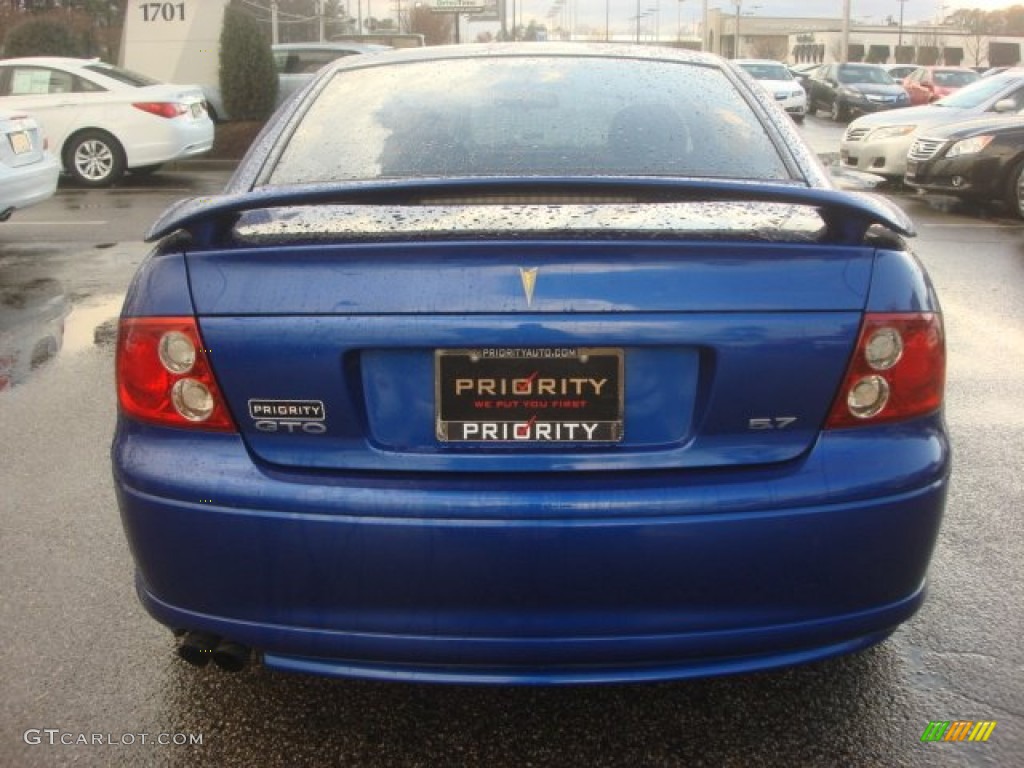 2004 GTO Coupe - Impulse Blue Metallic / Black photo #4