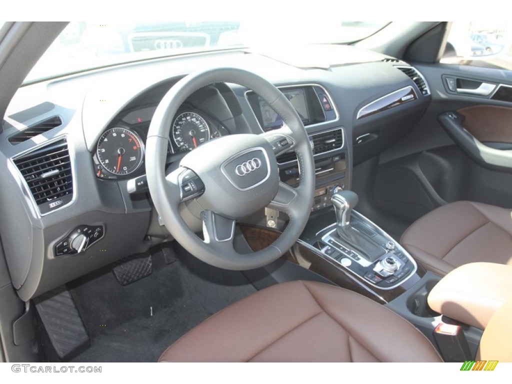 Chestnut Brown Interior 2013 Audi Q5 2.0 TFSI quattro Photo #78354755