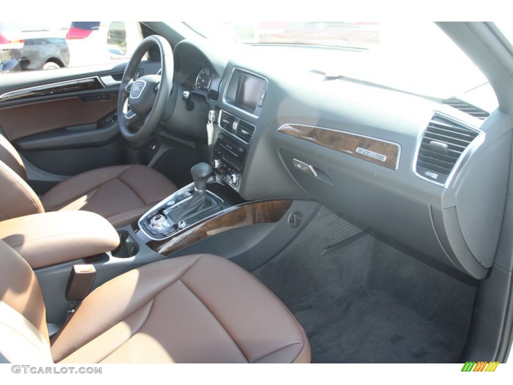 Chestnut Brown Interior 2013 Audi Q5 2.0 TFSI quattro Photo #78355064