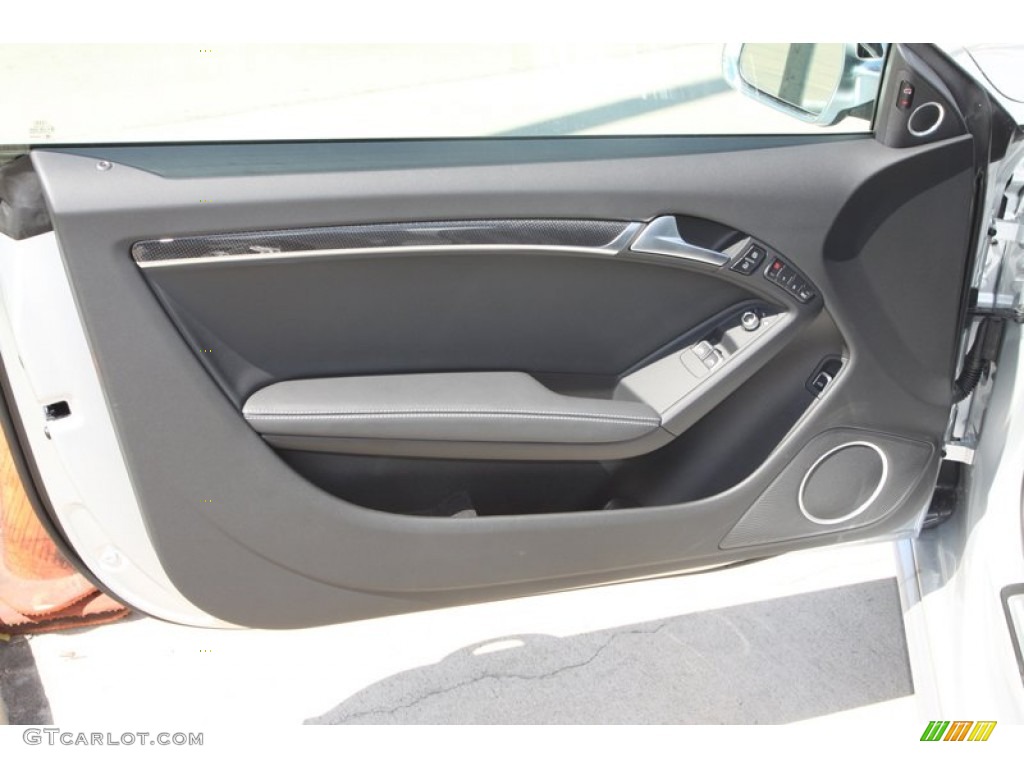 2013 Audi S5 3.0 TFSI quattro Coupe Black Door Panel Photo #78355914