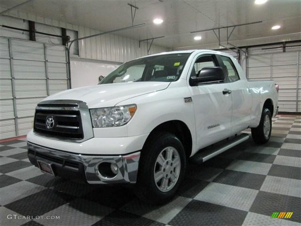 2011 Tundra Double Cab - Super White / Graphite Gray photo #3