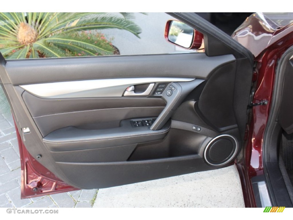 2010 Acura TL 3.7 SH-AWD Technology Ebony Door Panel Photo #78358712