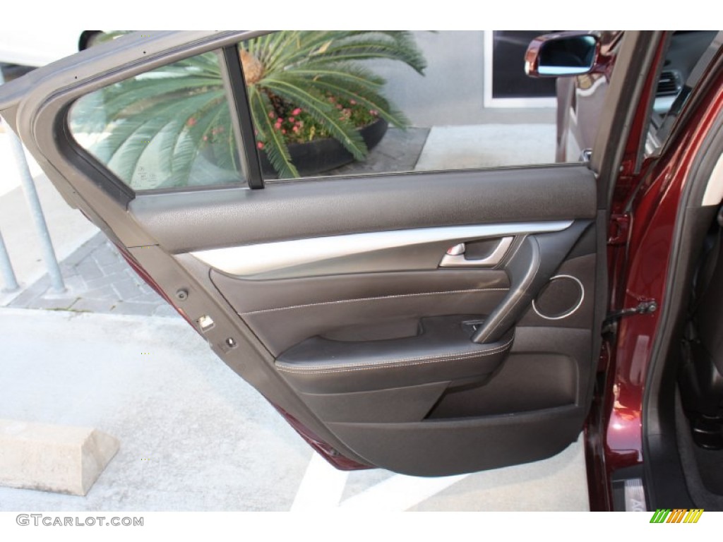 2010 Acura TL 3.7 SH-AWD Technology Ebony Door Panel Photo #78358749