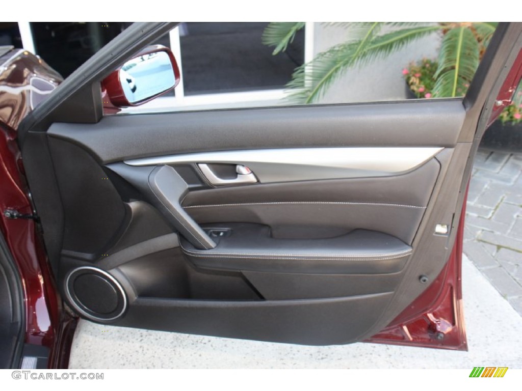 2010 Acura TL 3.7 SH-AWD Technology Ebony Door Panel Photo #78358821