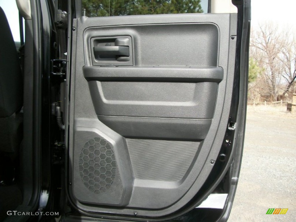 2012 Ram 1500 ST Quad Cab - Black / Dark Slate Gray/Medium Graystone photo #24