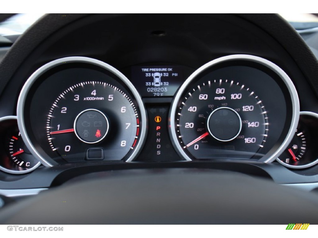 2010 Acura TL 3.7 SH-AWD Technology Gauges Photo #78359118