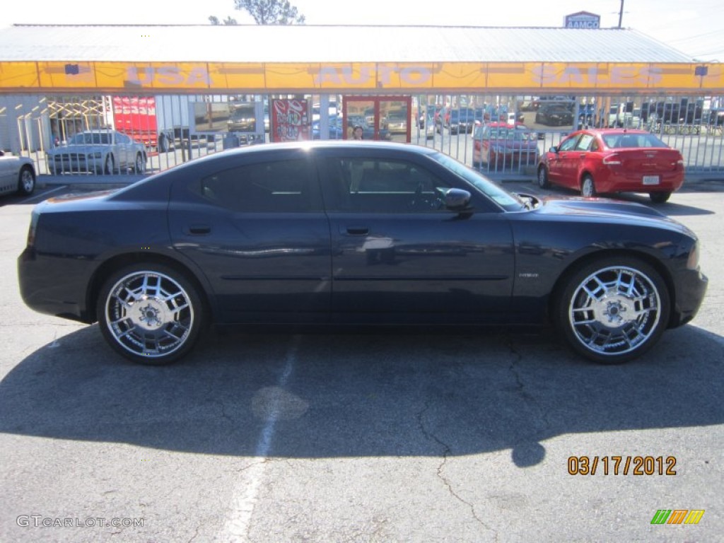 2006 Charger R/T - Midnight Blue Pearl / Dark Slate Gray/Light Graystone photo #3