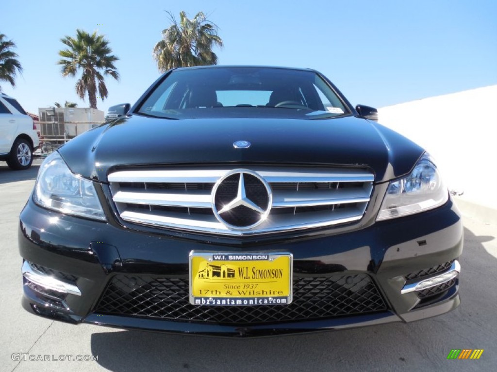 2013 C 250 Sport - Black / Black photo #2