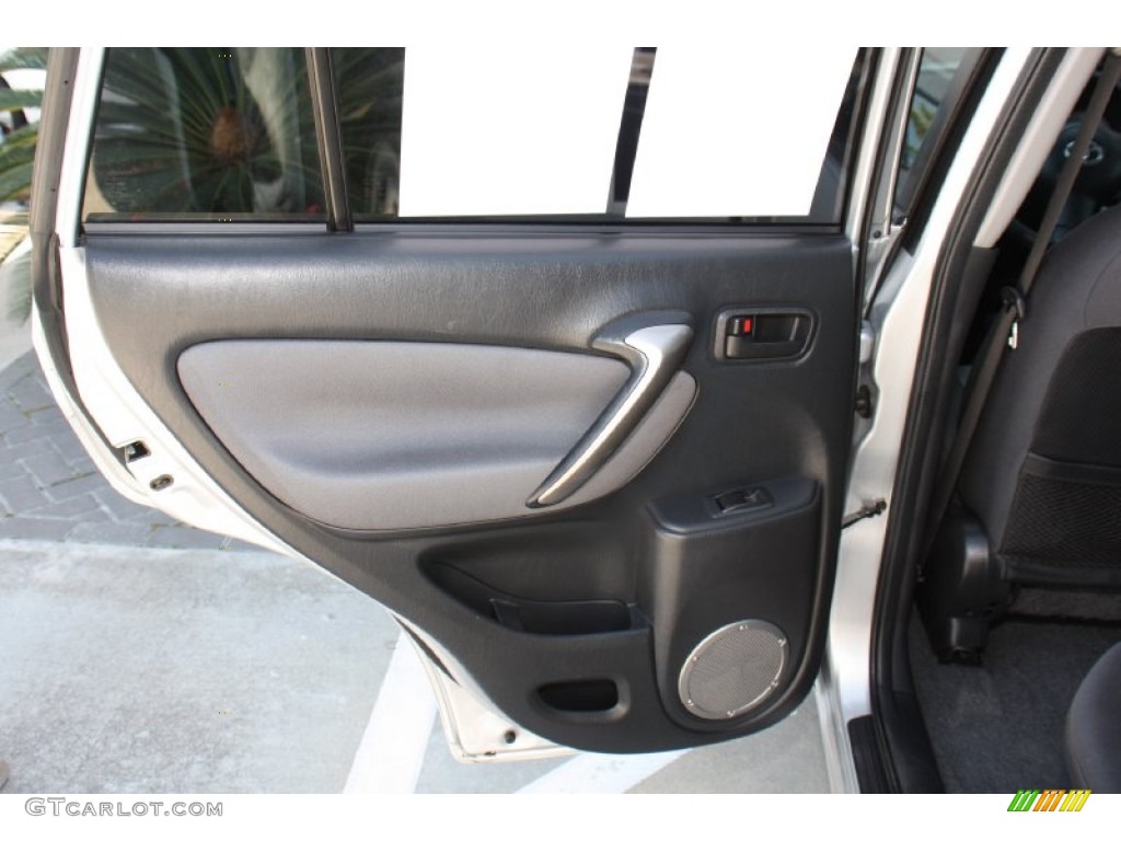 2004 Toyota RAV4 Standard RAV4 Model Dark Charcoal Door Panel Photo #78360134