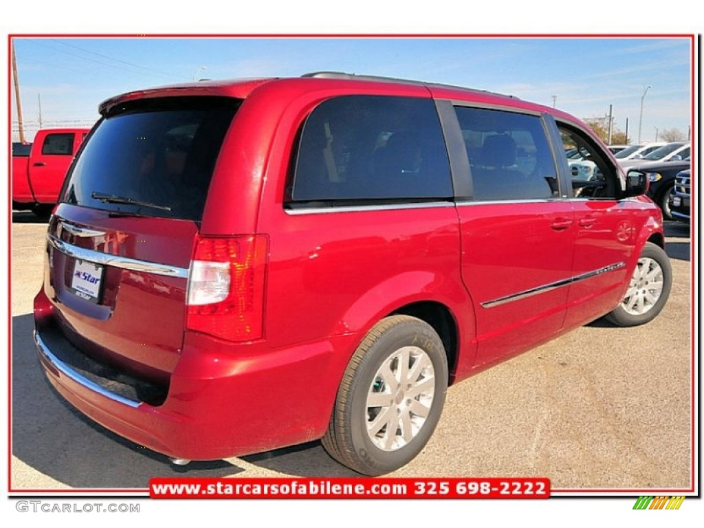 2013 Town & Country Touring - Deep Cherry Red Crystal Pearl / Dark Frost Beige/Medium Frost Beige photo #6