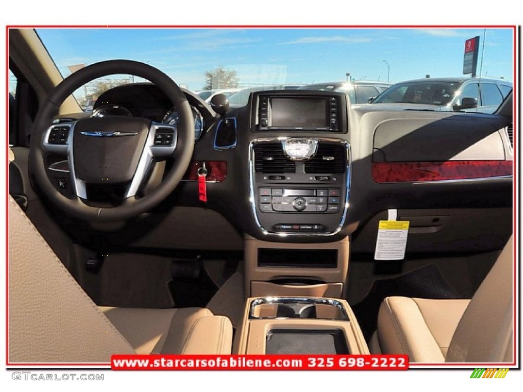 2013 Town & Country Touring - Deep Cherry Red Crystal Pearl / Dark Frost Beige/Medium Frost Beige photo #21