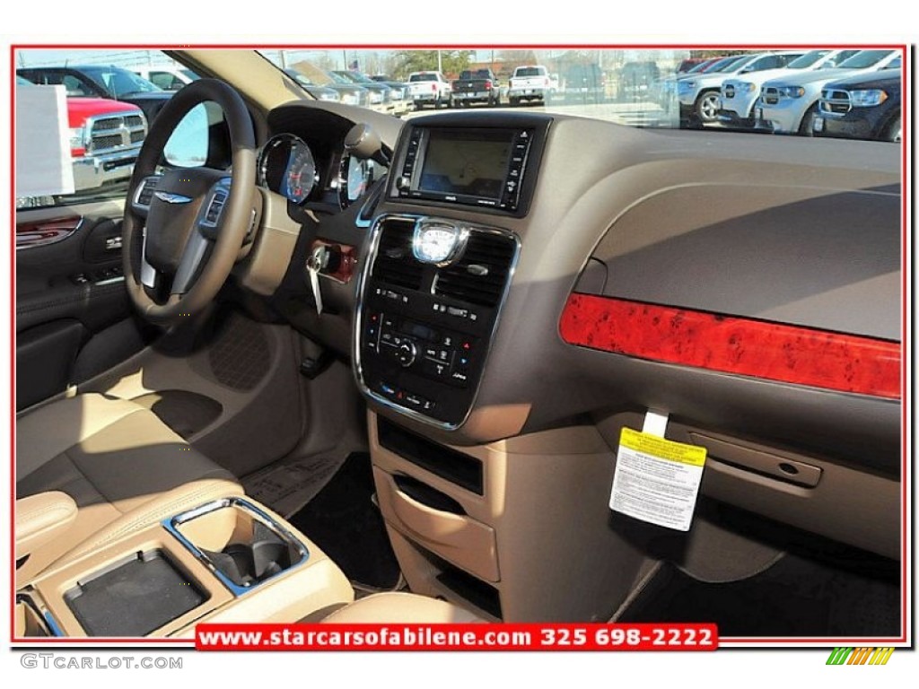 2013 Town & Country Touring - Deep Cherry Red Crystal Pearl / Dark Frost Beige/Medium Frost Beige photo #28