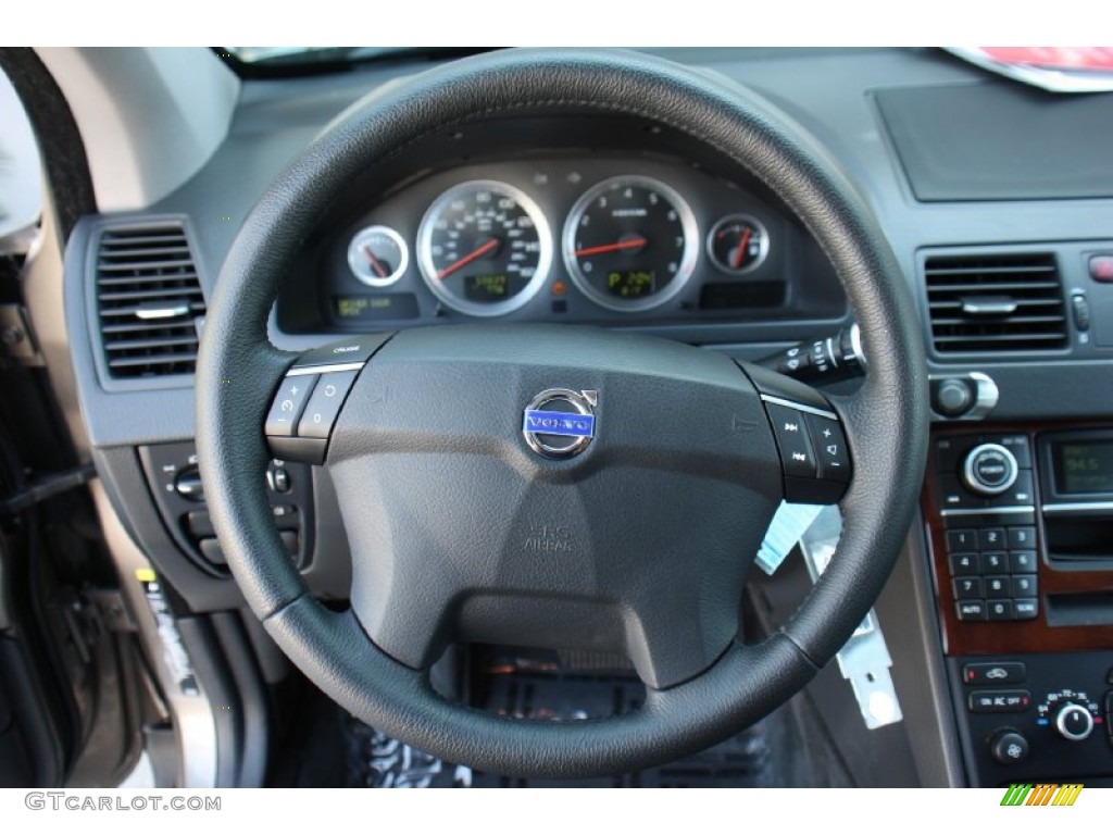 2009 Volvo XC90 V8 AWD Off Black Steering Wheel Photo #78361530