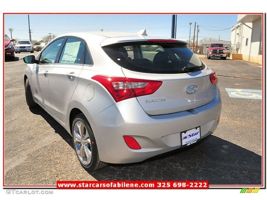 2013 Elantra GT - Shimmering Air Silver / Black photo #3