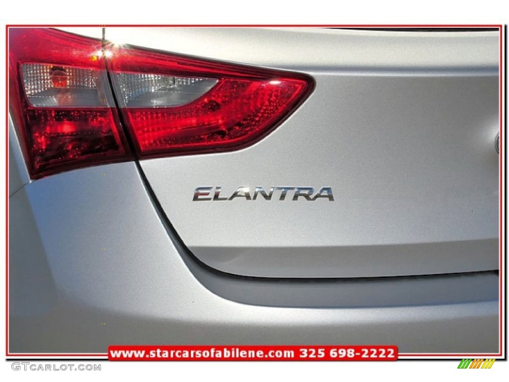 2013 Elantra GT - Shimmering Air Silver / Black photo #4